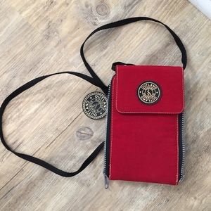 Outland purse travel bag red has wallet built in